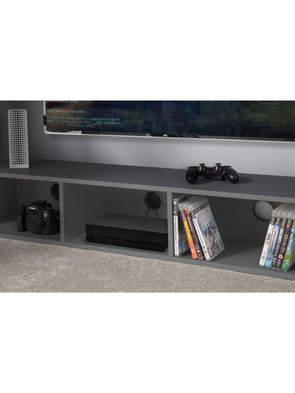 Nebula 90cm Single Anthracite Black Gaming Highsleeper Loft Bed with Desk - Image 5