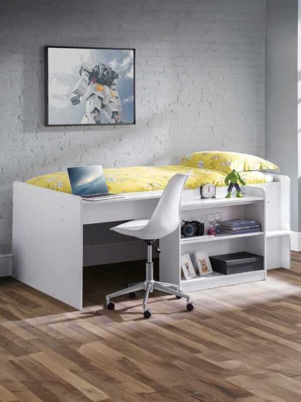 Neptune Mid Sleeper Bed with Desk