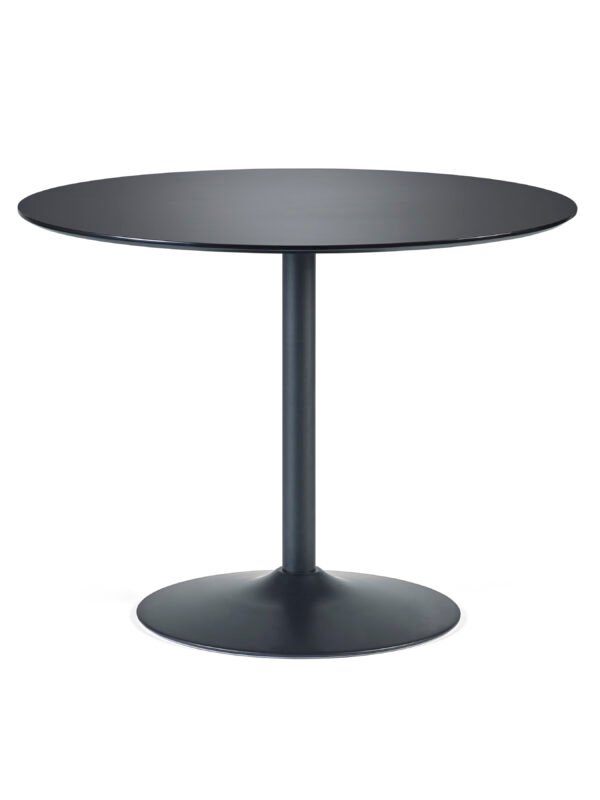 Nero Round Pedestal 4 Seater Dining Table - Image 2