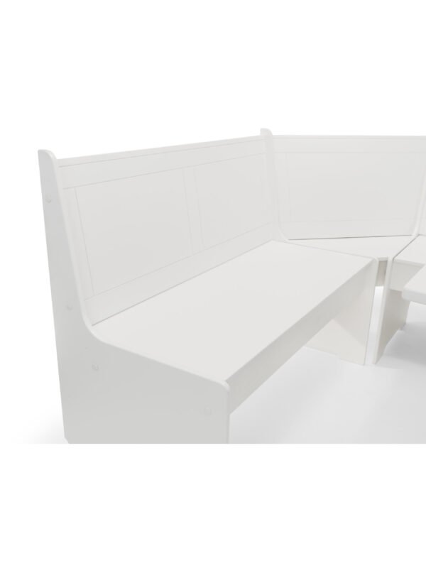 Newport Corner 5 Seater Dining Set with Storage Bench - Image 12