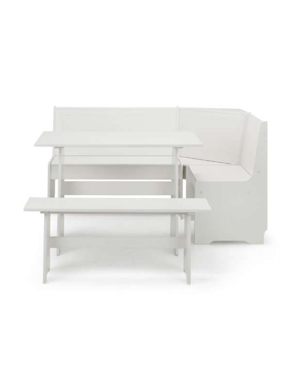 Newport Corner 5 Seater Dining Set with Storage Bench - Image 5