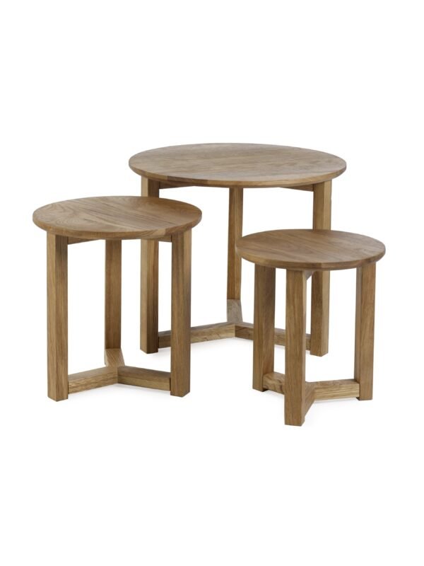 Nidri Round Nest of 3 Side Tables - Image 4
