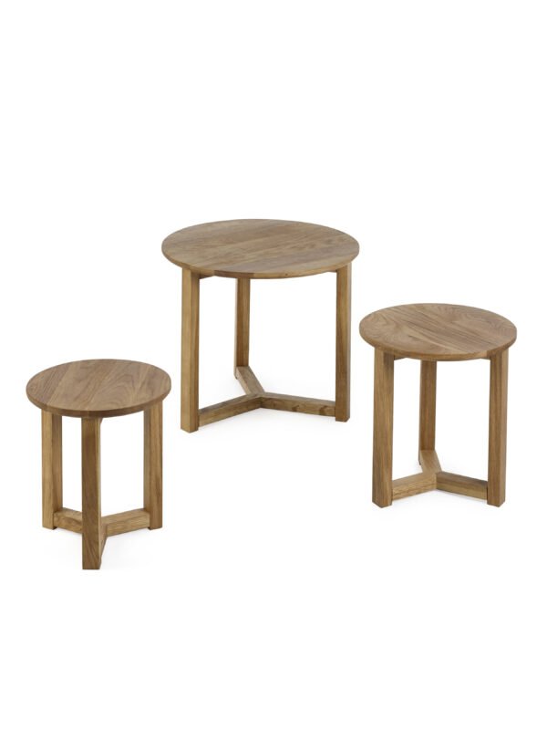 Nidri Round Nest of 3 Side Tables - Image 5