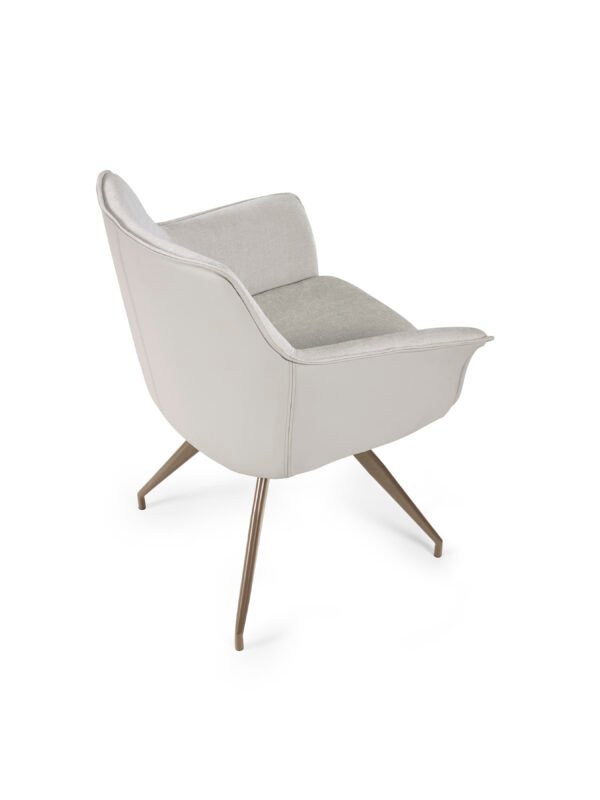 Noah Ivory Fabric Dining Chair - Image 12