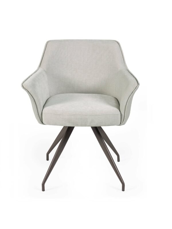 Noah Ivory Fabric Dining Chair - Image 3