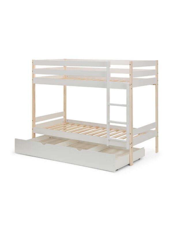 Nova 90cm Single White and Wood Effect Bunk Bed - Image 13