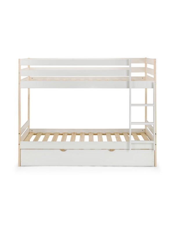 Nova 90cm Single White and Wood Effect Bunk Bed - Image 14