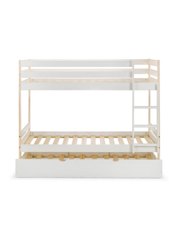 Nova 90cm Single White and Wood Effect Bunk Bed - Image 15