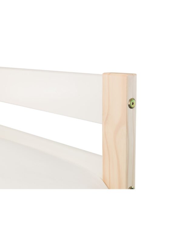 Nova 90cm Single White and Wood Effect Bunk Bed - Image 8