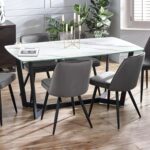 Olympus Dining Table - White Marble
