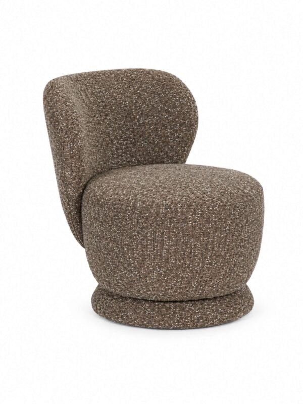 Orla Swivel Accent Chair - Hazelnut Chenille - Image 2