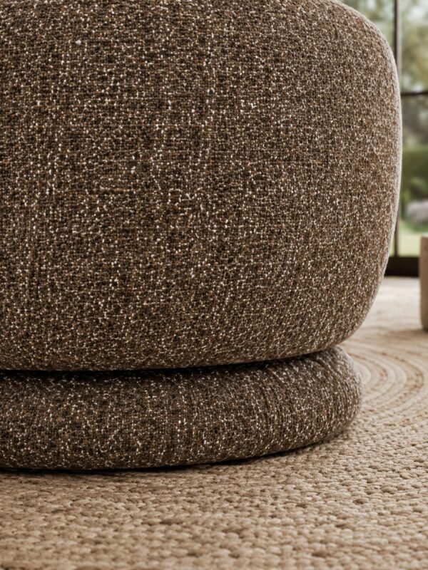 Orla Swivel Accent Chair - Hazelnut Chenille - Image 4
