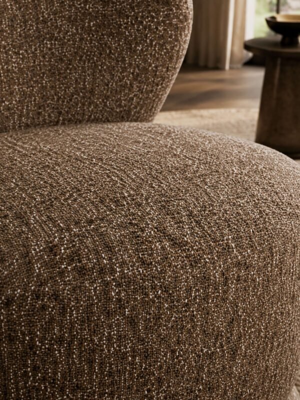 Orla Swivel Accent Chair - Hazelnut Chenille - Image 5