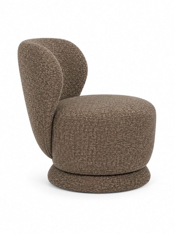 Orla Swivel Accent Chair - Hazelnut Chenille - Image 7