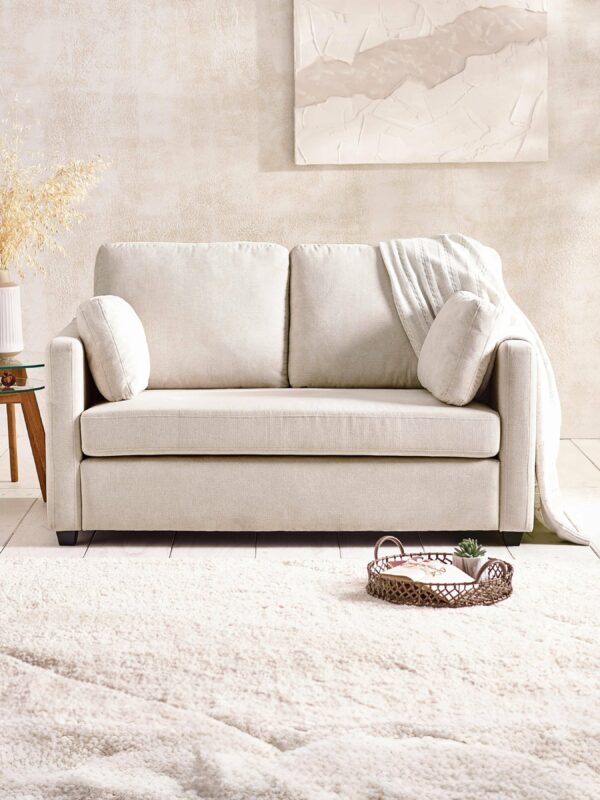 Ottilie Natural Chenille 2 Seater Sofa - Image 2