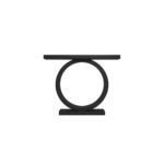 Oren Black Console Table - Image 2