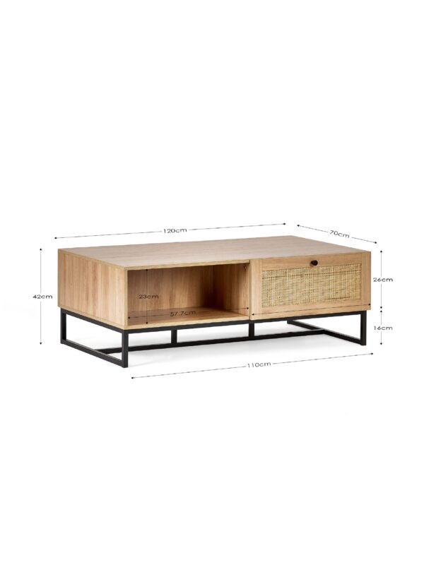 Padstow Rattan Coffee Table - Image 6
