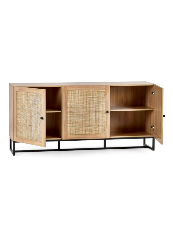 Padstow Rattan 3 Door Sideboard - Image 3