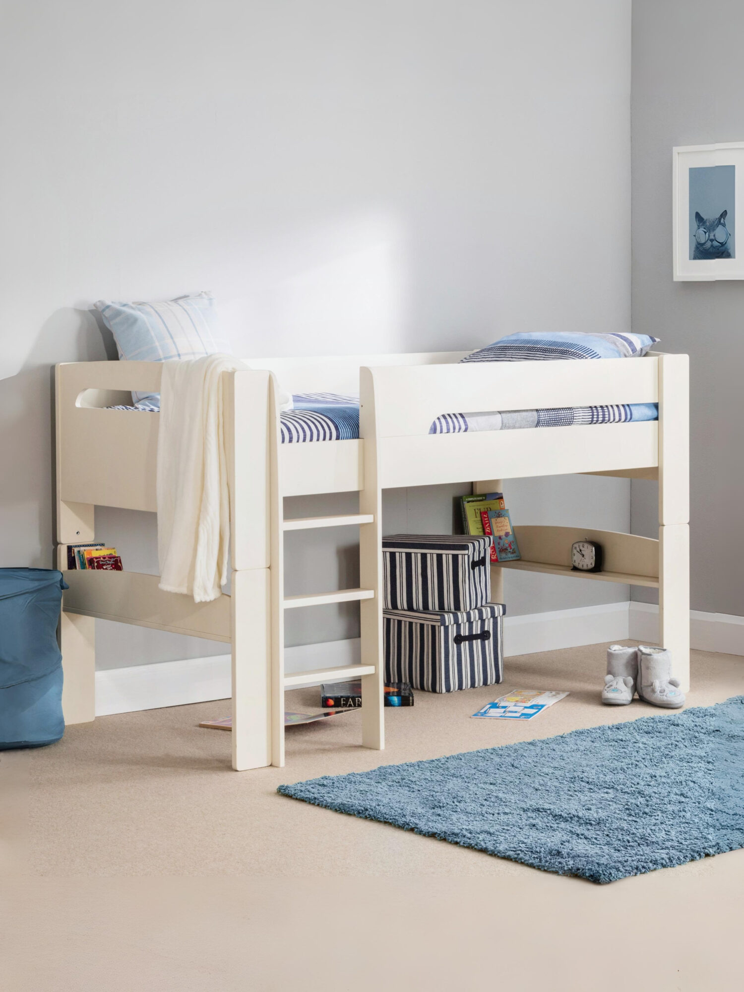 PLU001_1 Pluto Convertible Mid Sleeper Bed - Image 1
