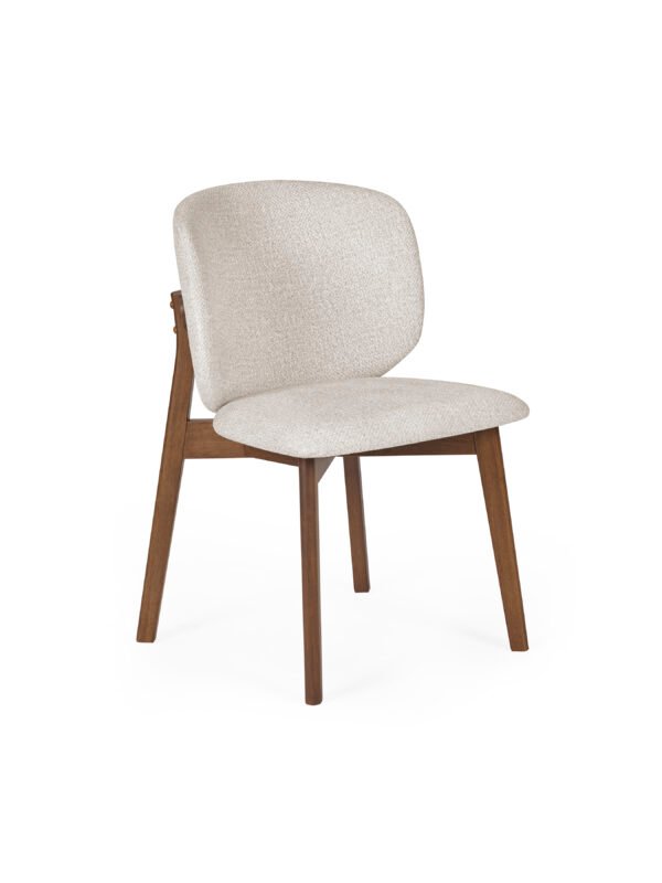 Portland Upholstered Dining Chair (Set of 2) - Cream Chenille - Image 3