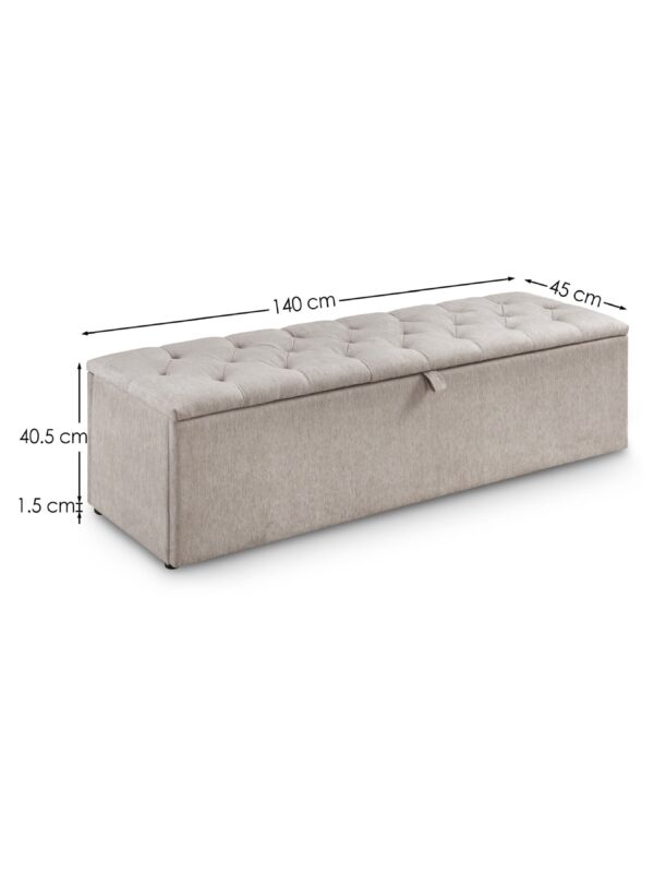 Ravello Blanket Box Mink Chenille - Image 3