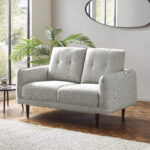 Remy 2 Seater Light Grey Fabric Sofa