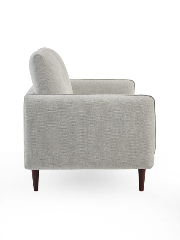 Remy 2 Seater Light Grey Fabric Sofa - Image 10