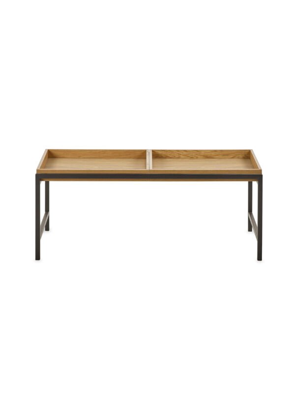 Reuben Reversible Tray Coffee Table - Oak Effect - Image 7