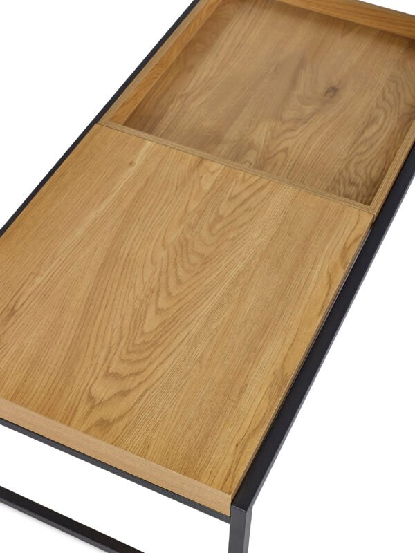 Reuben Reversible Tray Coffee Table - Oak Effect - Image 8
