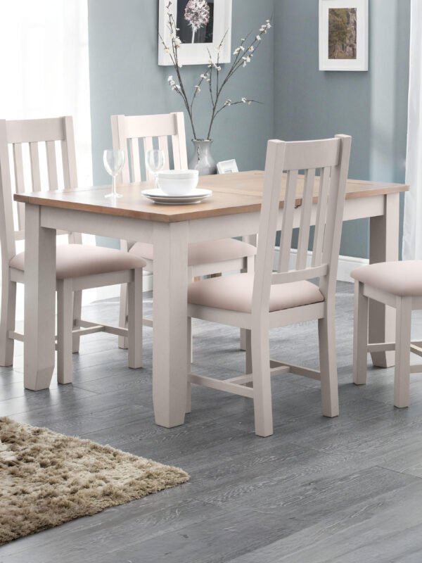 Richmond Extending Dining Table – Elephant Grey/Pale Oak