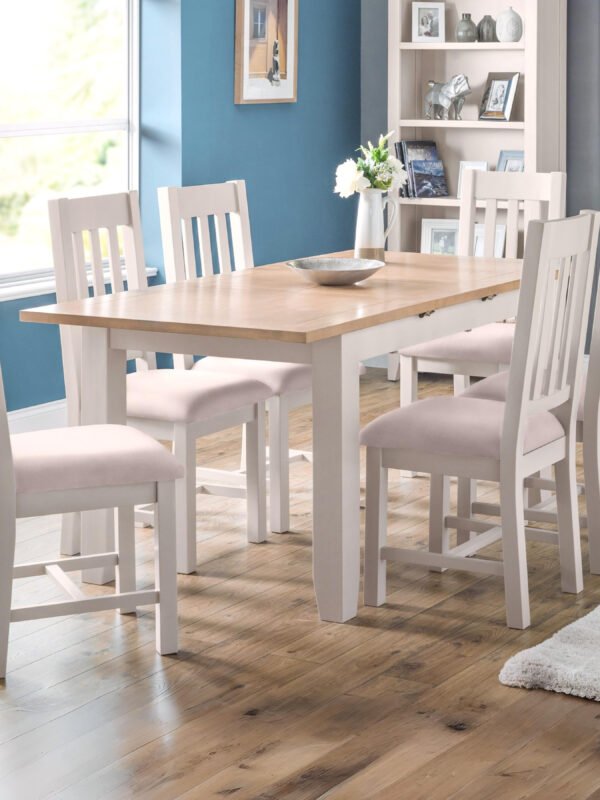 Richmond Extending Dining Table - Elephant Grey/Pale Oak - Image 2