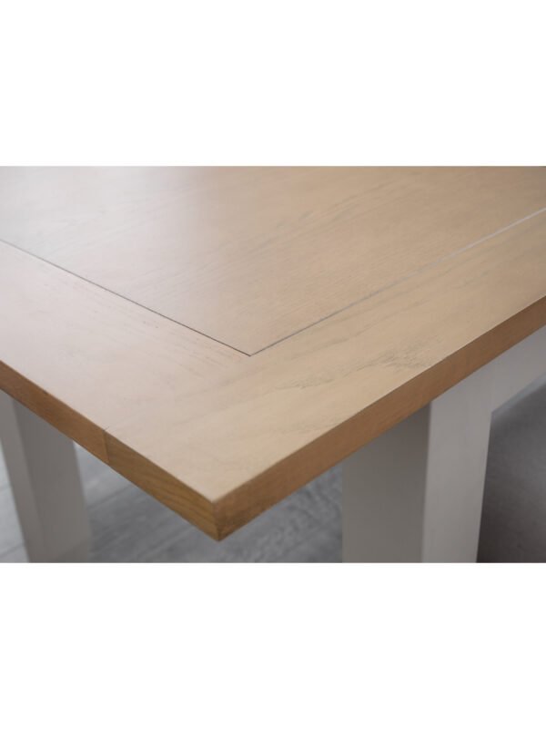 Richmond Extending Dining Table - Elephant Grey/Pale Oak - Image 4