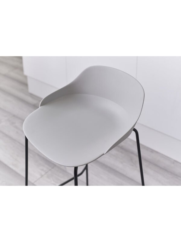 Set Of 2 Rocco Stools - Light Grey - Image 6