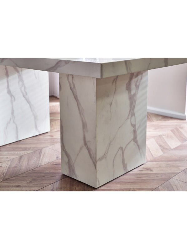 Rome Rectangular 6-8 Seater Dining Table - Image 5