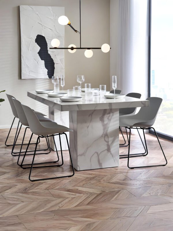 Rome Rectangular 6-8 Seater Dining Table - Image 8