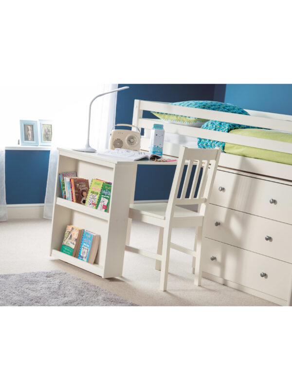 Roxy 90cm Single White Midsleeper Cabin Bed with Desk - Image 10