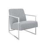 Ritz Dove Grey and Silver Chair - Image 13