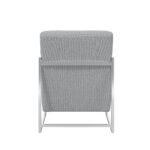 Ritz Dove Grey and Silver Chair - Image 11