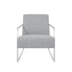 Ritz Dove Grey and Silver Chair - Image 10