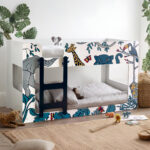Safari 90cm Single Animal Print Bunk Bed