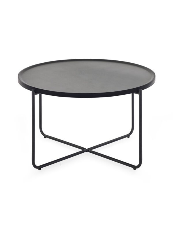 Sagrada Round Black Coffee and Lamp Table Set - Image 5