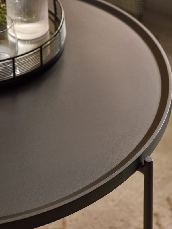 Sagrada Round Black Coffee and Lamp Table Set - Image 9