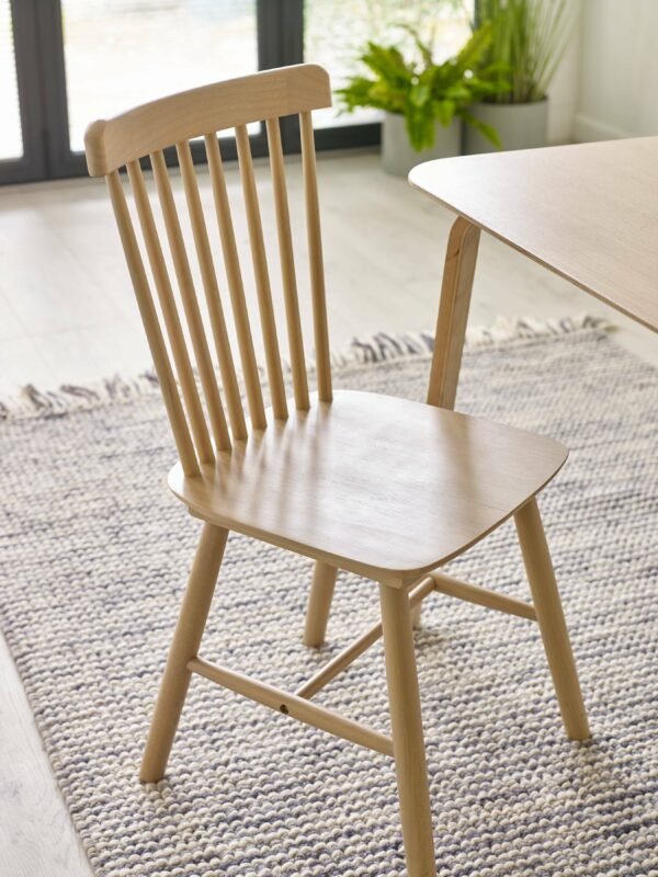 Set of 2 Sakura Oak Dining Chairs - Image 11