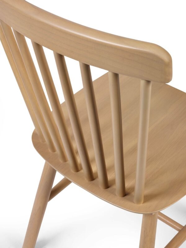 Set of 2 Sakura Oak Dining Chairs - Image 8