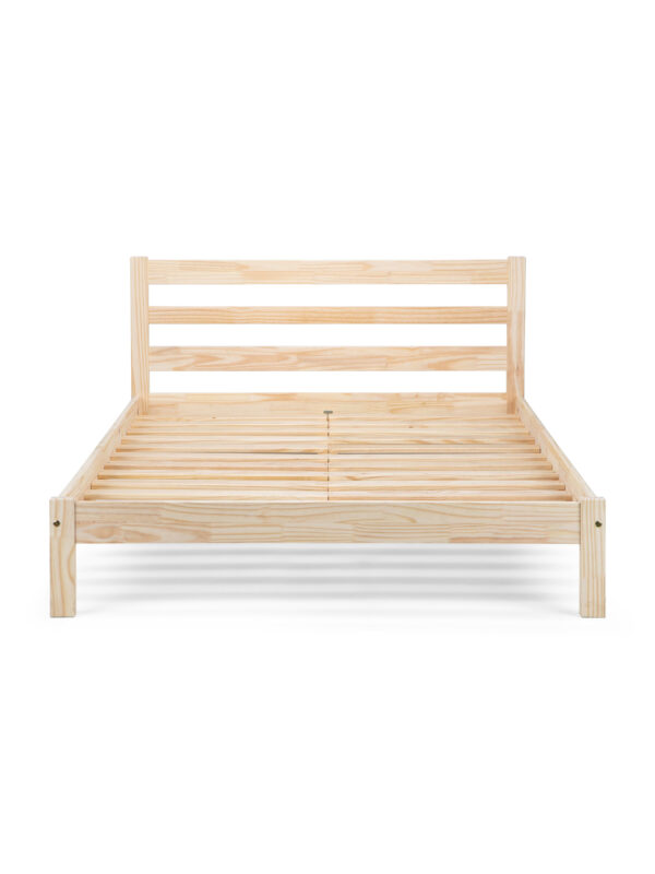 Sami 135cm Double Unfinished Solid Pine Bed - Image 3