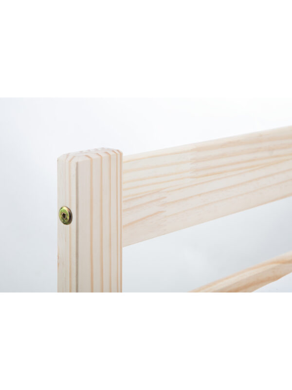 Sami 135cm Double Unfinished Solid Pine Bed - Image 4