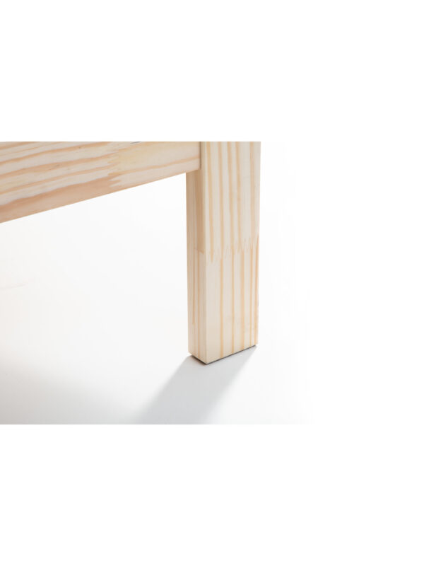 Sami 135cm Double Unfinished Solid Pine Bed - Image 6