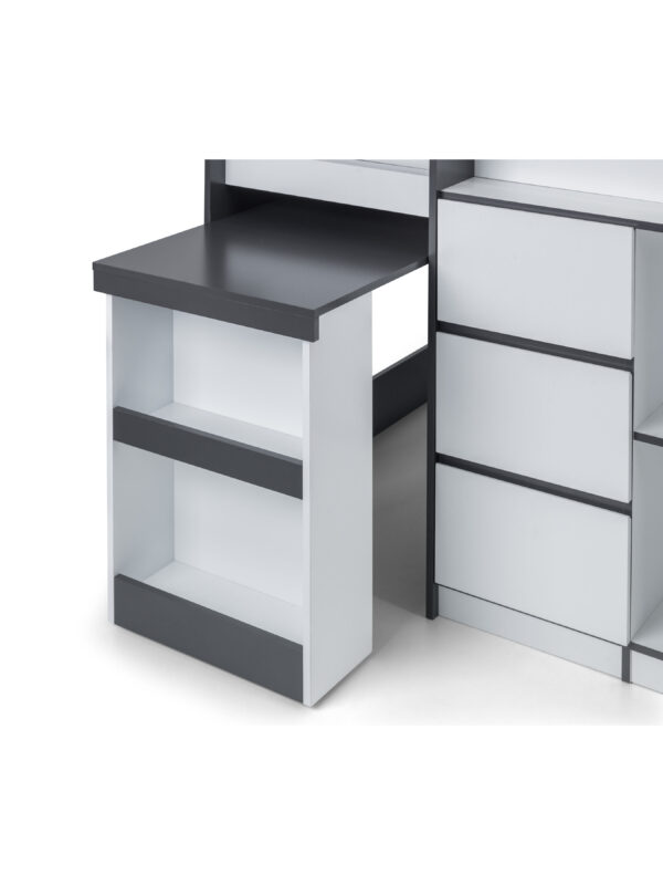 Saturn Mid Sleeper Bed with Desk - Image 13