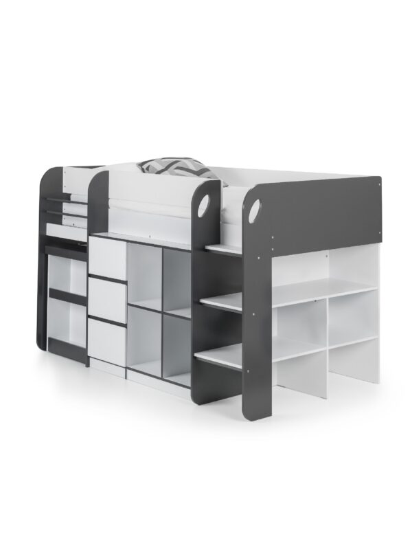 Saturn Mid Sleeper Bed with Desk - Image 3