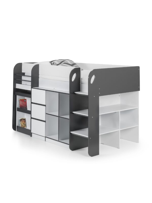 Saturn Mid Sleeper Bed with Desk - Image 4